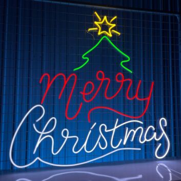 Brighten Your Holiday Season: Perfect for Home, Store, and Office with Christmas Tree Neon Light Christmas Decor