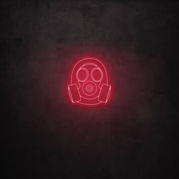 Gas Mask LED Neon Sign