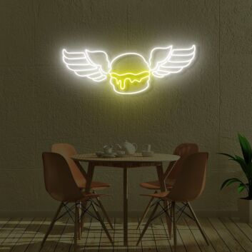 Burger Angel LED Sign