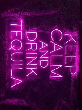 Brighten Your Bar, Club, or Home with the Keep Calm And Drink Tequila Restaurant Decor Bar Club Deco LED Neon Sign, Perfect for Parties and Weddings.