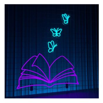 Love Book Led Neon Sign Book Store Coffee Decor
