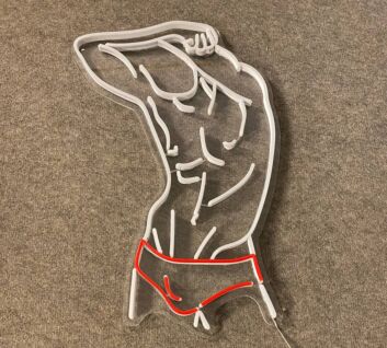 Naked Male Led Neon Sign Panti Gay Body Club Neon Led Sign