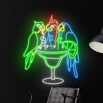Parrot Led Sign Animal Lover Neon Light Restaurant Decor Led Neon Sign Bar Club Decor