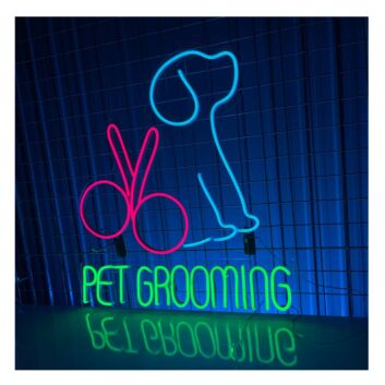Pet Grooming Led Neon Sign Animal Lover Dog Cat Spa Led Light