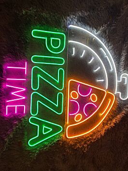 Pizza Restaurant Logo Home Room Restaurant Decor LED Neon Sign