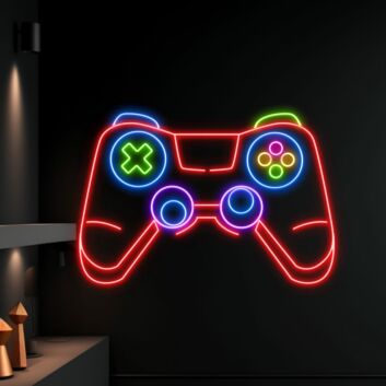 Room Bedroom Bar Decor Game Controller Led Neon Sign Light Game Room Sign
