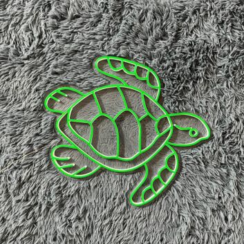 Turtle On The Sea Led Neon Sign Room Decor Ocean Turtle Wall Decor