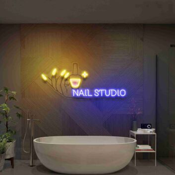 Hand Nail Uv Neon Sign Hand Nail Store Sign Beauty Salon Sign