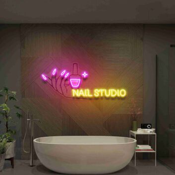 Hand Nail Uv Neon Sign Hand Nail Store Sign Beauty Salon Sign