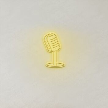 Microphone LED Neon Sign
