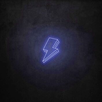 3D Lighting Bolt LED Sign