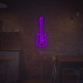 Vintage Digital Guitar LED Neon Sign