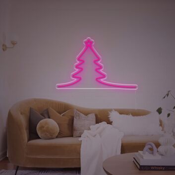 Chrimas Tree Outline LED Neon Sign