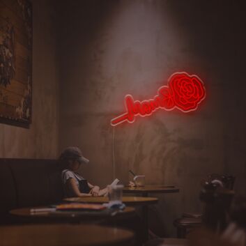 Mom Rose LED Neon Sign