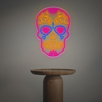 Sugar Skull LED Neon Sign 40inch