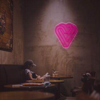 Infinity Heart LED Neon Sign