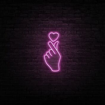 Love At Your Fingertips Neon Sign