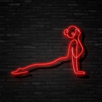 Yoga Pose Neon Sign