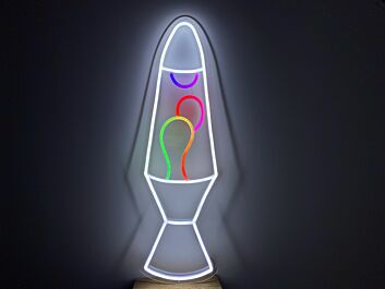 Lava Lamp Color Changing Animated Neon Sign
