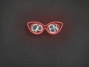 Sunglasses Open Neon Sign