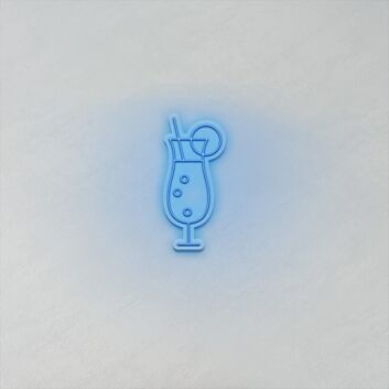 Cocktail Glass LED Sign