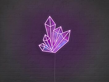 Crystals Neon Sign