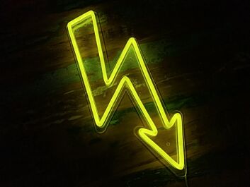 Lightning Bolt Neon Sign