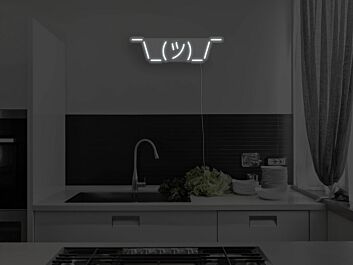 Shrug Neon Sign