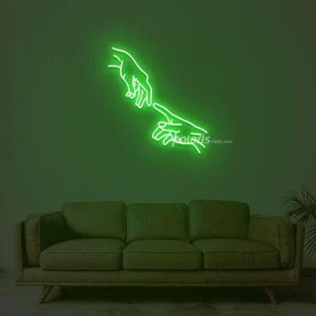 Hands Neon Sign