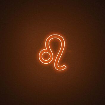 Leo Zodiacled Neon Sign