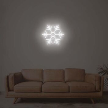 Snowflake 2 Neon Sign
