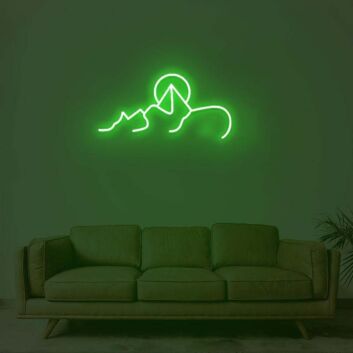 Sunrise In The Hills Neon Sign