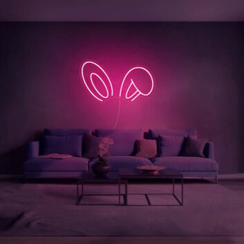 Bunny Ears Neon Sign