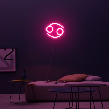 Cancer Zodiac Neon Sign