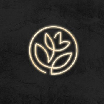 Flower Symbol Neon Sign