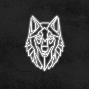 Geo Wolf Neon Sign