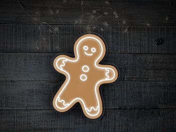 Gingerbread Person Neon Sign