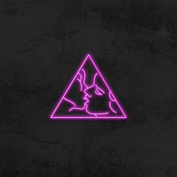 Kissing Lovers Neon Sign