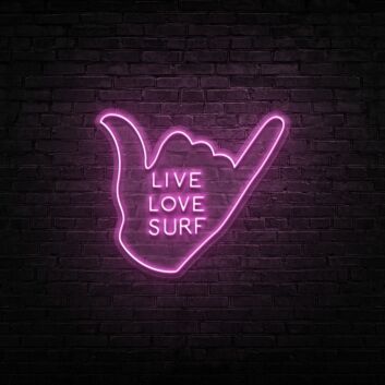 Live Love Surf Neon Sign