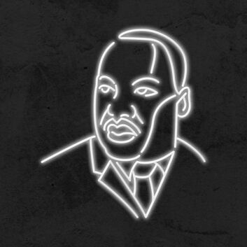 Martin Luther King Mlk Neon Sign