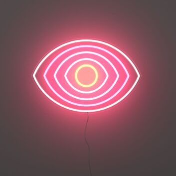 Pink Im Watching You Eye Neon Sign