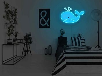 Whale Neon Sign