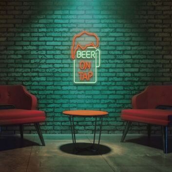 Beer On Tap Neon Sign