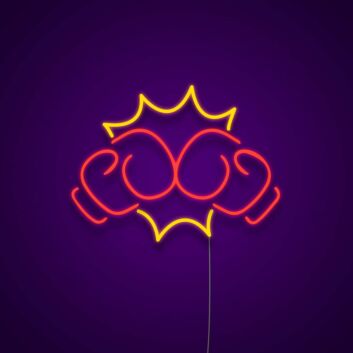 Boxing Punch Neon Sign