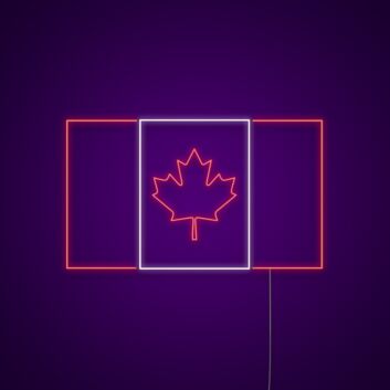 Canada Flag Neon Sign