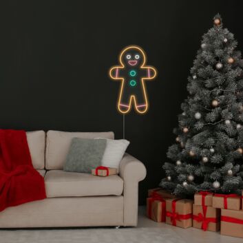 Gingerbread Man Neon Sign