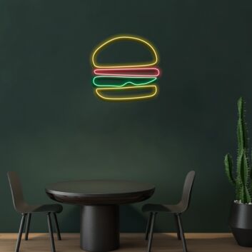 Hamburger Neon Sign