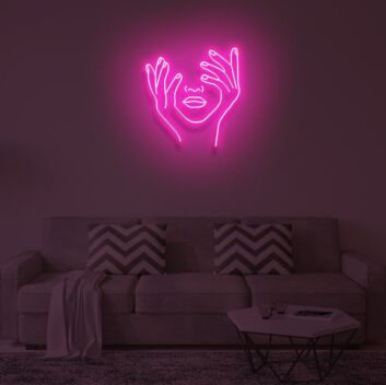 LEAN ON ME" LED Neon Sign