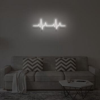 &quot;HEART BEAT&quot; LED Neon Sign