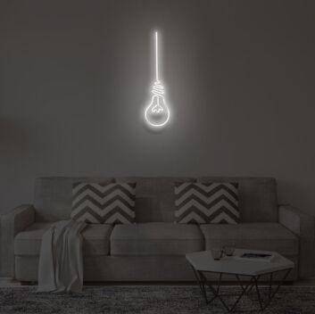 &quot;LIGHT BULB&quot; LED Neon Sign